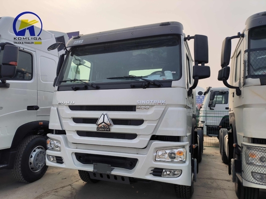 시노트룩 HOWO 트럭 6X4 10바퀴 사용 된 트랙터 트럭 400L 알루미늄 오일 탱커