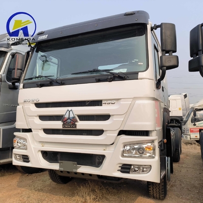 시노트룩 HOWO 트럭 6X4 10바퀴 사용 된 트랙터 트럭 400L 알루미늄 오일 탱커