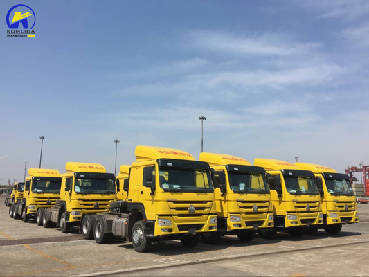 420HP 디젤 시노트럭 HOWO 6X4 10바퀴 트랙터 트럭 트레일러 헤드 최종 산업