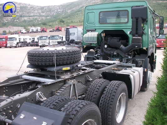 420HP 디젤 시노트럭 HOWO 6X4 10바퀴 트랙터 트럭 트레일러 헤드 최종 산업