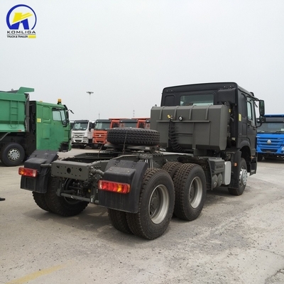 유로 2 배출량 사용 된 420HP Sinotruk HOWO 중량 주동기용 트랙터 트럭