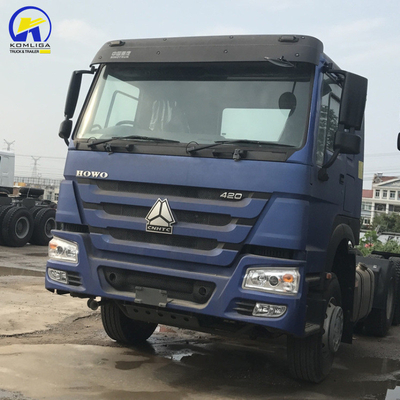 기술 부품 지원 사용 된 Sinotruk HOWO 트랙터 헤드 6X4 트레일러 트랙터 트럭