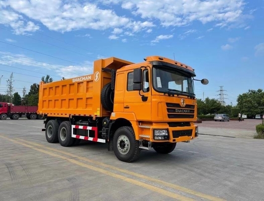 DOT 인증 Shacman 6X4 10 타이어 덤프 트럭 1 개의 잠자리 캐비와 A / C와 함께 틱퍼 트럭