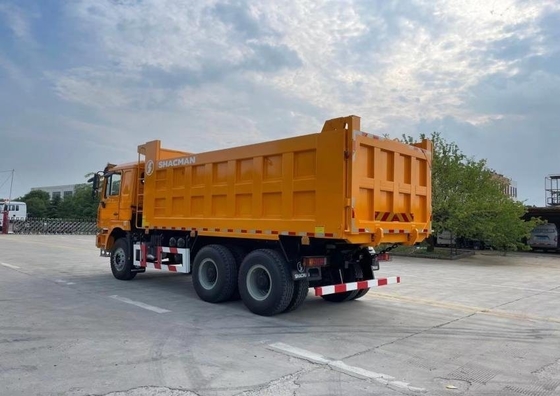 DOT 인증 Shacman 6X4 10 타이어 덤프 트럭 1 개의 잠자리 캐비와 A / C와 함께 틱퍼 트럭