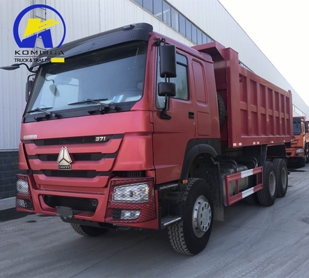 사용 된 6X4 30 톤 티퍼 시노트럭 HOWO 371HP/375HP 덤프 트럭 타이어 가 Zambia