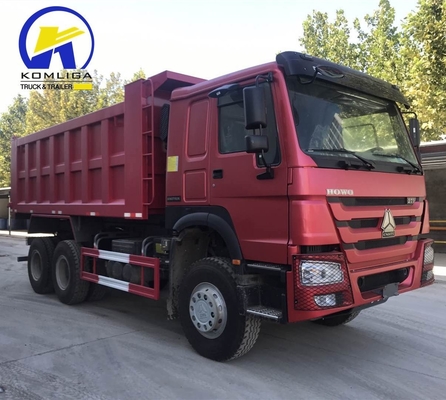 사용 된 6X4 30 톤 티퍼 시노트럭 HOWO 371HP/375HP 덤프 트럭 타이어 가 Zambia