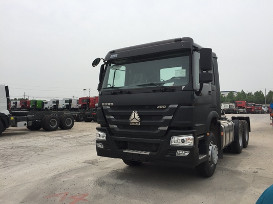 앞축 Hf9 유로 2 사용 된 Sinotruk HOWO 트랙터 트럭 트랙터 헤드 중량 트럭
