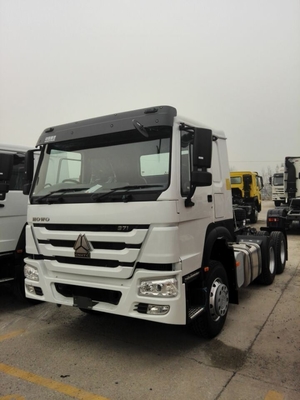 선광 타이어 디자인 371HP 사용 된 Sinotruk HOWO 6*4 트랙터 트럭 9 톤 앞 축
