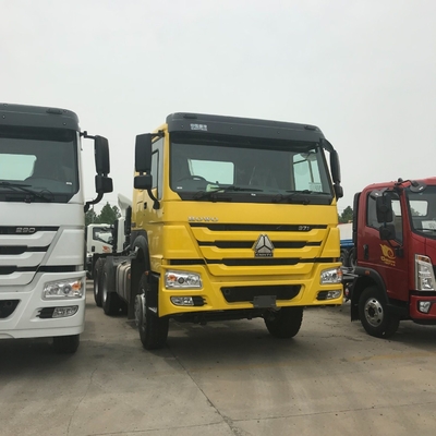 시노트루크 HOWO 6X4 10 휠 사용 된 프라임 모버 트랙터 헤드 트럭 중량 운송