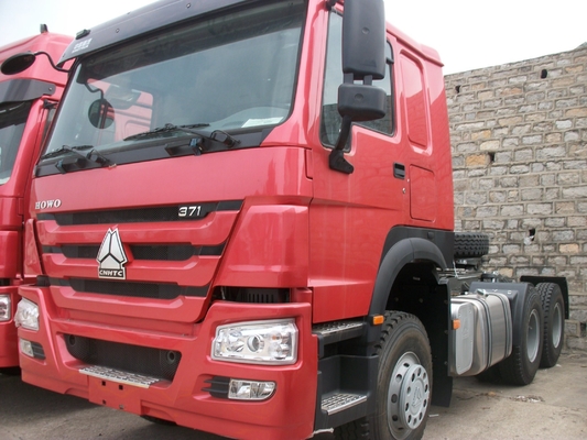 시노트루크 HOWO 6X4 10 휠 사용 된 프라임 모버 트랙터 헤드 트럭 중량 운송