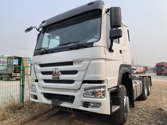 Zz4257s3241W Sinotruk HOWO 6X4 사용 된 트랙터 틱퍼 트럭 371HP 420HP 유로 4 배출량