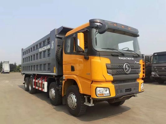 사용 된 Shacman 8X4 덤프 트럭 뱃바닥 윗바닥 수압 리프팅 디젤