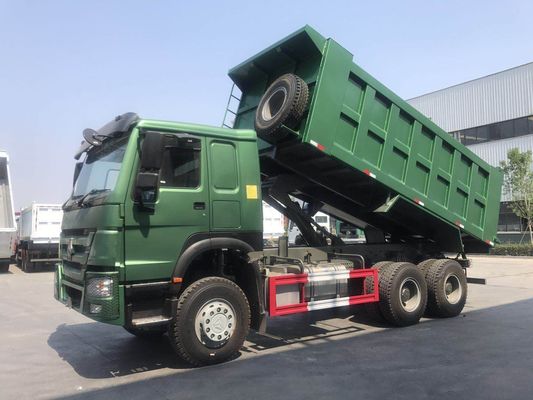 높은 용량 6X4 371HP 375HP 10 휠 30톤 시노트럭 HOWO 티퍼 덤퍼 덤프 트럭