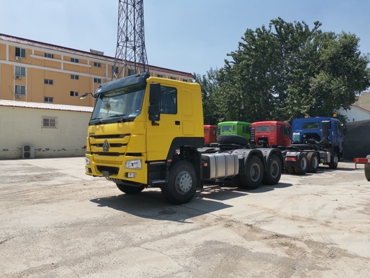 40-60 톤 용량 사용 된 Sinotruk HOWO 6X4 트랙터 트럭