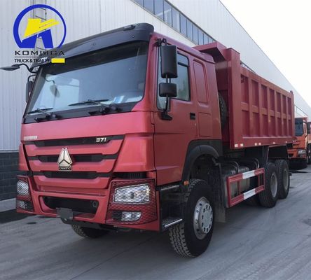 25-30톤 용량 사용 된 유로2 시노트럭 HOWO 371/375HP 탄자니아의 덤프 틱퍼 트럭