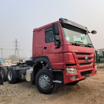 사용 된 Sinotruk HOWO 6X4 10 휠 프라임 모버 트랙터 트럭 5.45 속도 비율