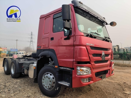시노트루크 HOWO 6X4 트레일러 헤드 트랙터 트럭 3.7 속도 비율과 315/80r22.5 타이어