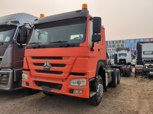 중량 Sinotruk HOWO 6X4 류트럭 50 /90 견인 기지를 가진 중고용 트랙터 트럭