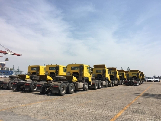 중고용 트랙터 트럭 중량 Sinotruk HOWO 6X4 10 휠 류트럭 부하 용량 21-30t