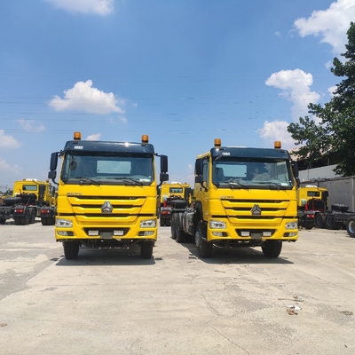 371-420HP Sinotruk HOWO 6X4 트레일러 트럭 헤드 Hc16 뒷축을 가진 미니 트랙터 트럭
