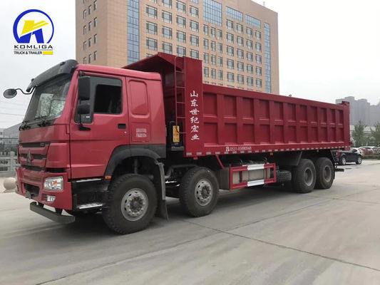 / 사용 된 8X4 12 바퀴 Sinotruk HOWO 티퍼 트럭 DOT 인증 및 사용자 지정 요청