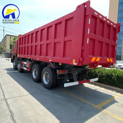 / 사용 된 8X4 12 바퀴 Sinotruk HOWO 티퍼 트럭 DOT 인증 및 사용자 지정 요청