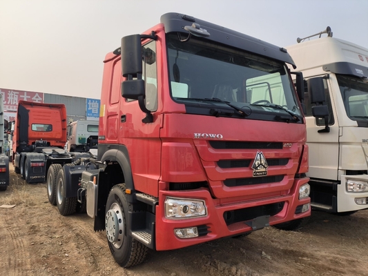 중고 Sinotruk HOWO 6X4 트레일러 트럭 헤드 미니 사용 된 트랙터 트럭 저렴한 가격