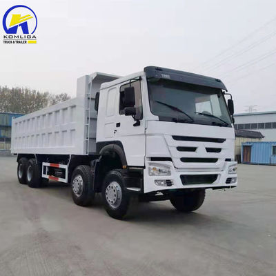중고용 시노트럭 HOWO 8X4 371HP 375HP 12륜차 40-50톤 틱퍼 틱핑 덤프 트럭