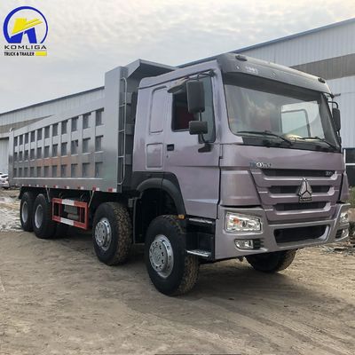 중고용 시노트럭 HOWO 8X4 371HP 375HP 12륜차 40-50톤 틱퍼 틱핑 덤프 트럭