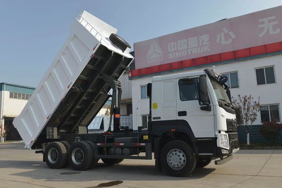 뒷축 2세트 HOWO 6X4 10 휠 틸퍼 트럭 전면 리프팅과 1 개의 잠자리 캐빈