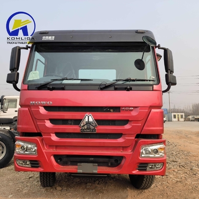 6X4 드라이브 휠 사용 된 Sinotruk HOWO 10 휠러 류 헤드 트레일러 트럭