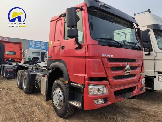 6X4 드라이브 휠 사용 된 Sinotruk HOWO 10 휠러 류 헤드 트레일러 트럭