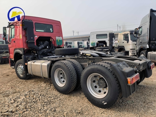 6X4 드라이브 휠 사용 된 Sinotruk HOWO 10 휠러 류 헤드 트레일러 트럭