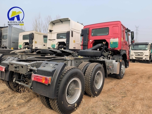 시노트룩 HOWO T7 호한 6X4 10륜 371HP 380HP 400HP 및 사용 된 트레일러 트랙터 트럭
