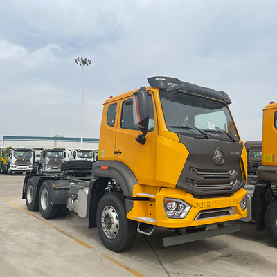 시노트룩 HOWO T7 6X4 400HP 프라임 모버 사용 된 트랙터 트럭 머리가 귀하의 시장에 맞춘