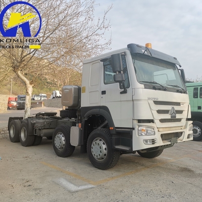 시노트룩 HOWO 8X4 12바퀴 380HP 400HP 430HP 라디얼 타이어와 함께 중량 트랙터 트럭