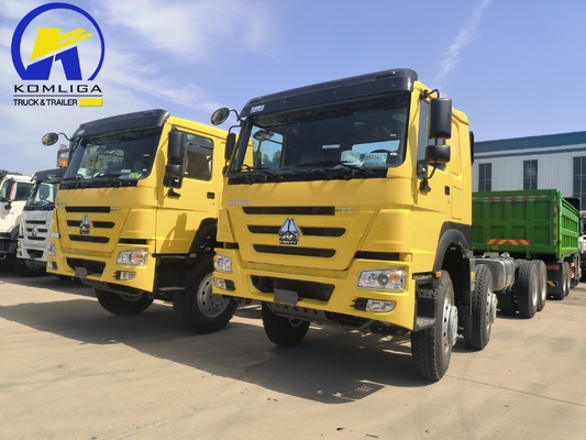 시노트루크 HOWO T7 8X4 400HP 중량 트레일러 트랙터 트럭 5600X2300X1500 버킷