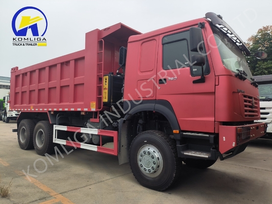 25~30톤 LHD/Rhd 드라이빙 휠 Sinotuck HOWO 6X4 덤프 틱퍼 트럭 2024년 아프리카로