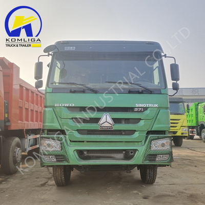 Zf8118 스티어링 시스템 빨간색 371HP 2020년 사용된 상태 좋은 Sinotruk HOWO 덤프 트럭