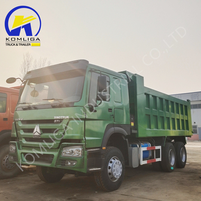 Zf8118 스티어링 시스템 빨간색 371HP 2020년 사용된 상태 좋은 Sinotruk HOWO 덤프 트럭