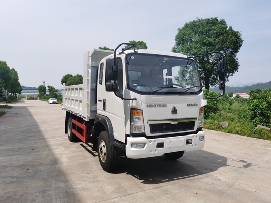 1-10 톤 로딩 무게 Sinotruk HOWO 5t 4X2 고객 요구 사항에 대한 덤프 트럭 라이트