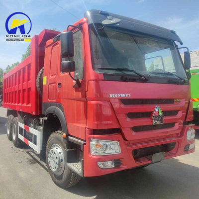 사용된 8X4 6X4 덤프 트럭 Sinotruk HOWO Hw19710 변속기를 장착 한 틱퍼 트럭