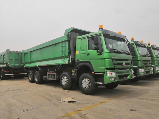 사용 된 덤프 트럭 Sinotruk HOWO 8X4 팅퍼 트럭 좌석 ≤5 기술 부품 지원