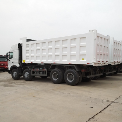 DOT 인증 사용된 Sinotruk HOWO 8X4 티퍼 덤퍼 트럭 Wd61547.D12.42 엔진