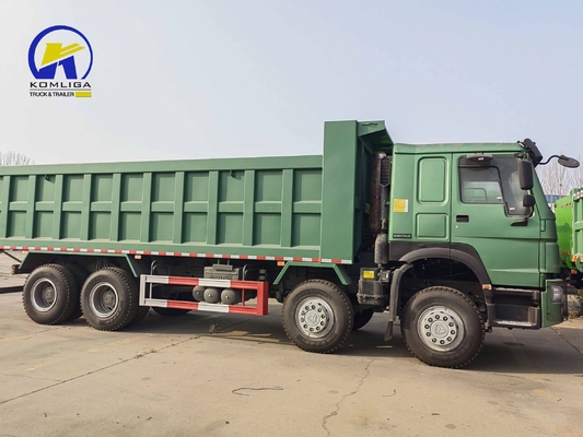 8X4 12 휠 60톤 시노트럭 템퍼 덤퍼 371HP HOWO 건설용 덤퍼