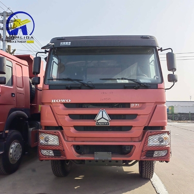중고용 덤프 트럭 Sinotruk HOWO 35톤 6X4 팅퍼 트럭 엔진 용량 8L