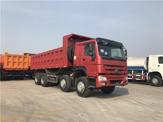 420HP 8X4 12 바퀴 Sinotruk HOWO 사용 된 덤프 트럭