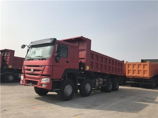 420HP 8X4 12 바퀴 Sinotruk HOWO 사용 된 덤프 트럭