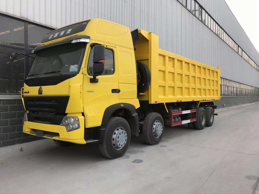 시노트럭 8X4 12 휠 HOWO 팅퍼 사용 된 덤프 트럭 승력 351-450hp 드라이브 휠 8 × 4
