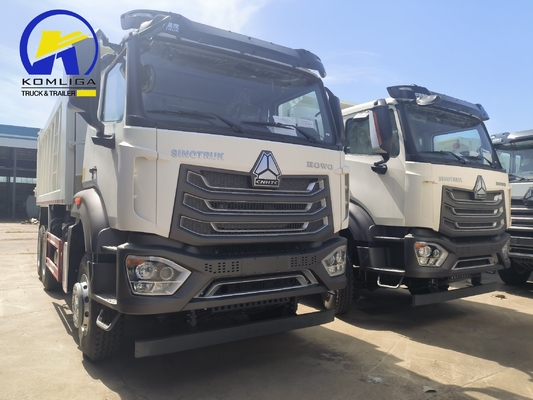 사용 된 HOWO 트럭 틱퍼 덤프 트럭 371HP 10 휠 25톤 시노트럭 8500*2500*3400mm